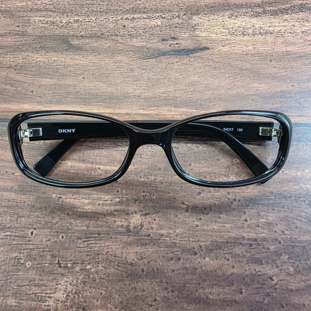 DKNY 7915S 001 Black Rectangular Full Rim Eyeglasses Frames 54-17-130